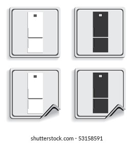 Set of the buttons. Home appliances.