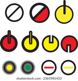 set of buttons and icons for web use