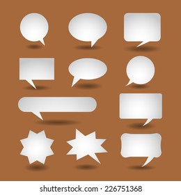 Set of Buttons, pop ups, chat icons