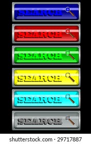set of buttons for searching. A vector. Without mesh.