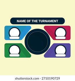 Set of buttons for tournament group design, illustration of a social business team symbol