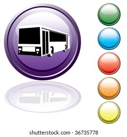 Set of the buttons. Trip. Vector.