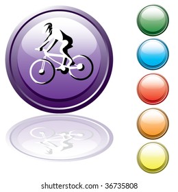 Set of the buttons. Trip. Vector.