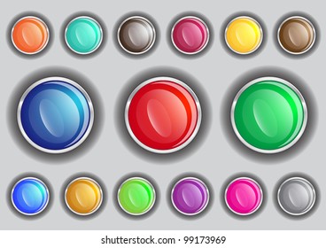 Set buttons in various colors
