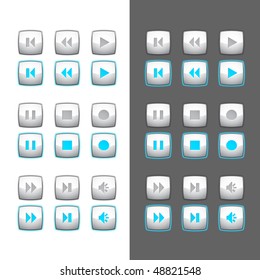 Set of buttons for video of appendices