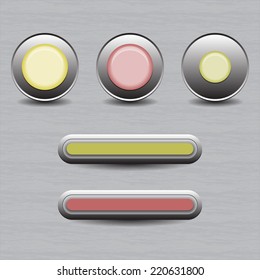 Set of buttons for web design