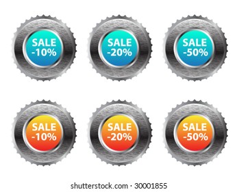 Set of buttons for web design