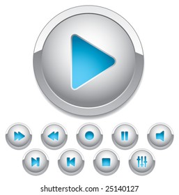 Set of buttons for web design. vector