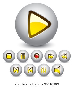 Set of buttons for web design. vector