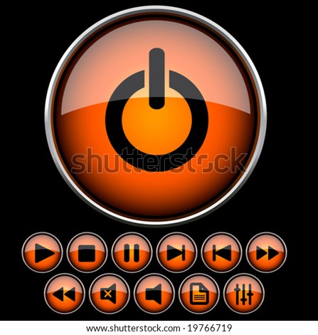 Set buttons for web design. vector