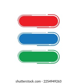 conjunto de botones web sobre fondo blanco