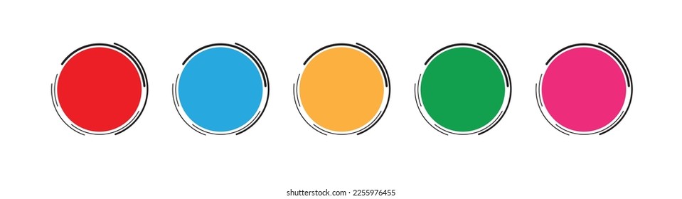 set of buttons web on white background