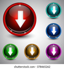 Set of buttons for web site. Arround