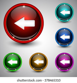 Set of buttons for web site. Arround