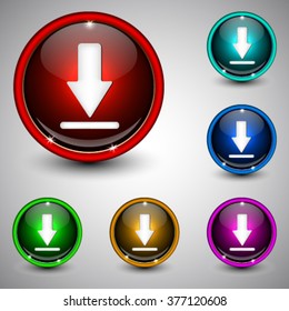 Set of buttons for web site.Download.