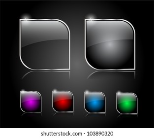 Set of buttons for web. Vector illustration.