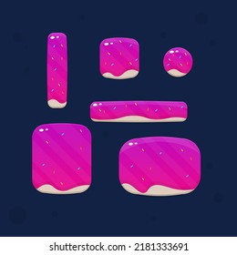 Set Buttons Windows Games Kids Casual Stock Vector (Royalty Free ...