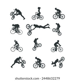 set of bycicle logo vector icon	