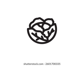 Set of an Cabbage Fresh Vegetables Icon