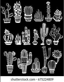 Set of Cactuses 