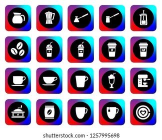 set of cafe icon, modern concept, editable object, simple style