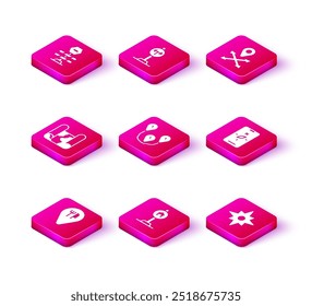 Establezca la ubicación del café y del restaurante, la señal del hotel para el tráfico, el mapa plegado, la ruta, la rosa del viento, el móvil de la brújula, la Locación y el icono de la bifurcación de la carretera. Vector