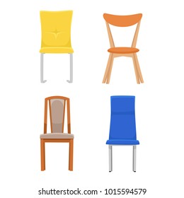 Set Of Cairs Isolated on White Background. Vector Illustration