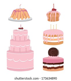 Set of Cake icons