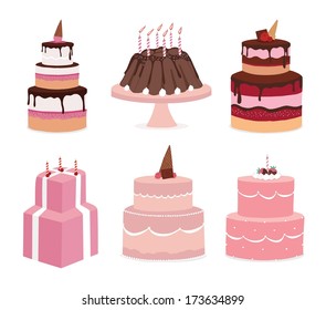 Set of Cake icons