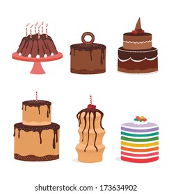 Set of Cake icons