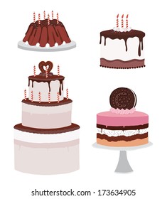 Set of Cake icons