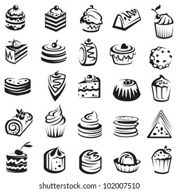 set of cakes