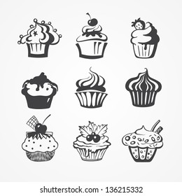 set of cakes