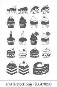 set of cakes