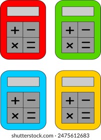 conjunto de Imagen de Vector de calculadora o Clipart