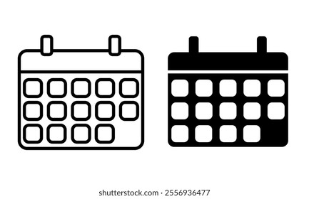 Set of calendar icons vector on white background
eps calendar icons