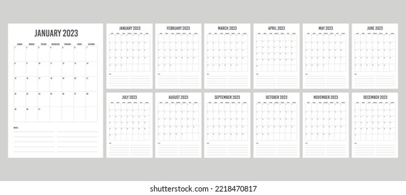 set calendar potrait design, 365 days