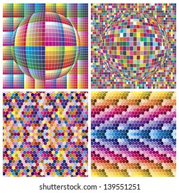 Set of calibration charts showing more than 600 different colors