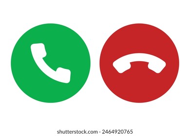 Set of call icon set. contact and web icon. Vector Illustration.
