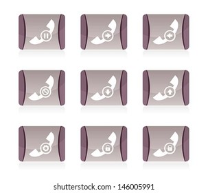 set of call icon, vector 
