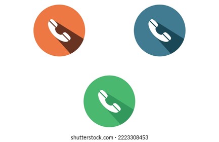 Set of Call sign icons vector design illustration