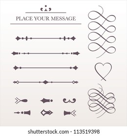 Set Calligraphic Design Elements