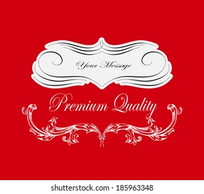 Set of calligraphic and floral design elements. Set of hand-drawing calligraphic
