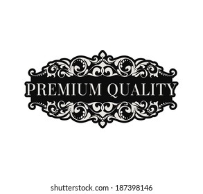 Set of calligraphic and floral design elements. Set of hand-drawing calligraphic