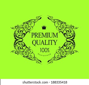 Set of calligraphic and floral design elements. Set of hand-drawing calligraphic