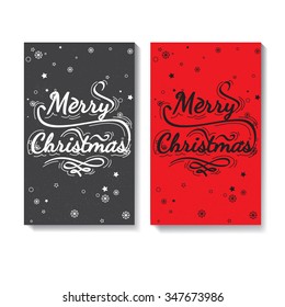 Set of Calligraphic lettering - Marry Christmas. Christmas lettering for post card, posters, banners, flyers. handwriting slogan on holidays theme. Marry Christmas - quote