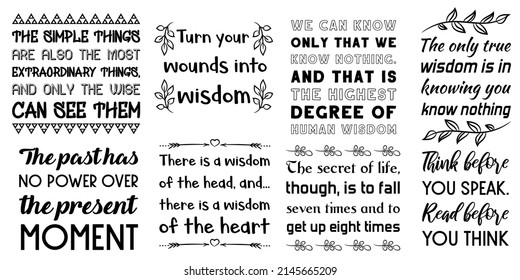 Set of Calligraphy saying for print. Motivation Inspiring Positive Vector Quotes for every day. Ready to post in social media, brochure, magazine.
