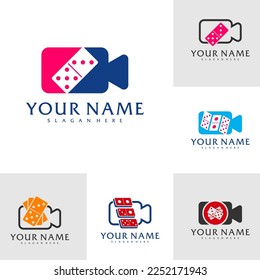 Set of Cam Domino logo vector template, Creative Domino logo design concepts