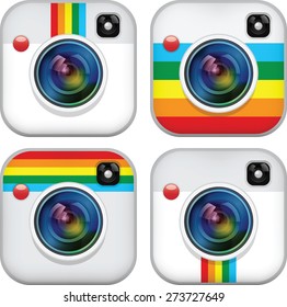 Set of camera apps icons