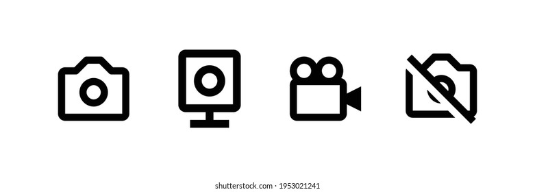 set of camera eps 10 icon
